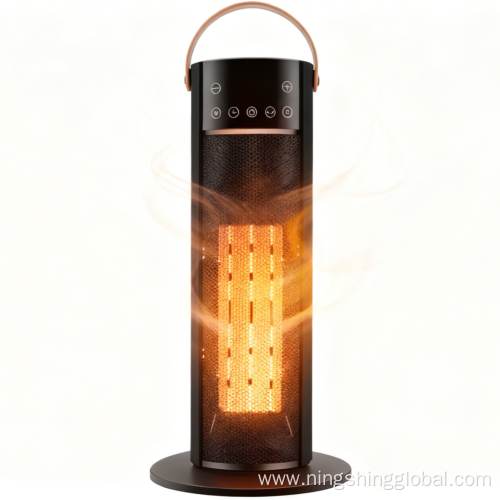 Smart Electronic Touch Panel Fan Heater with Adjustable Thermostat and Safety Features